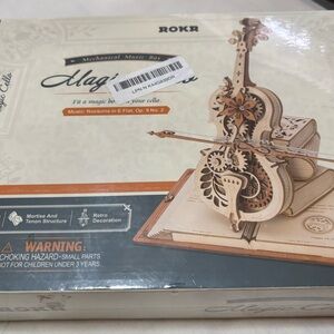 Wooden Mechanical Music Box Puzzle